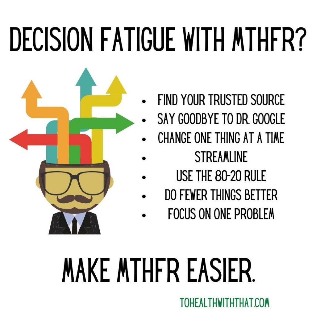 MTHFR and decision fatigue