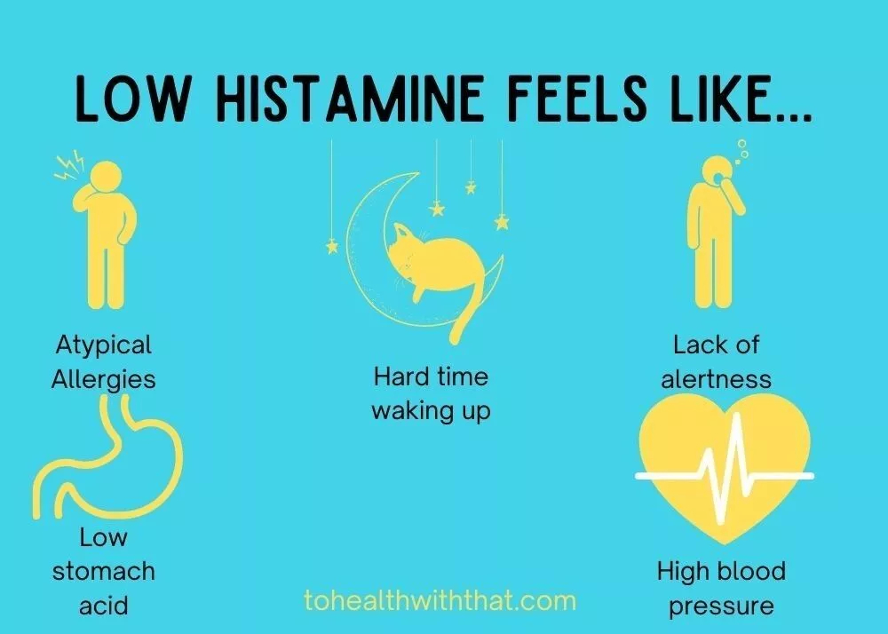 Symptoms of low histamine, histamine and MTHFR, and allergies to low histamine