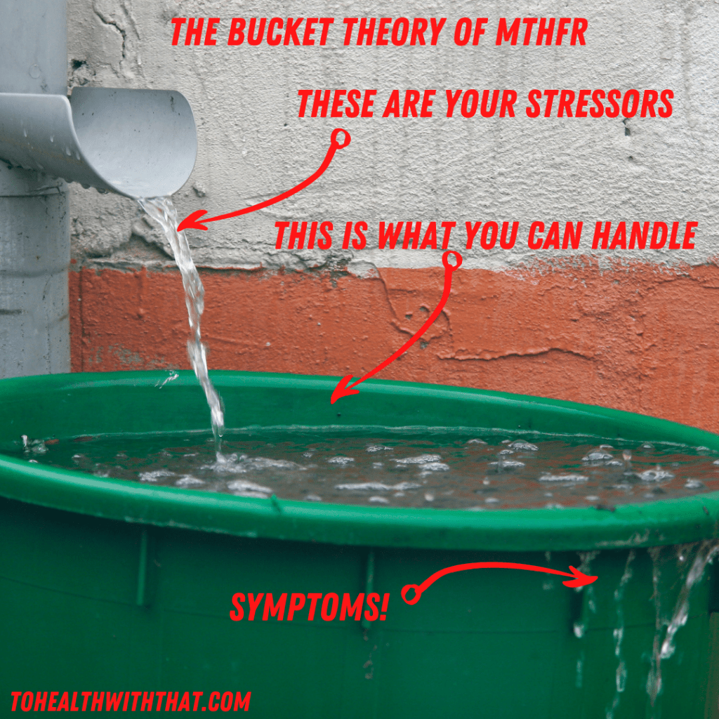 obstacles to healing in MTHFR - the bucket and the backlog