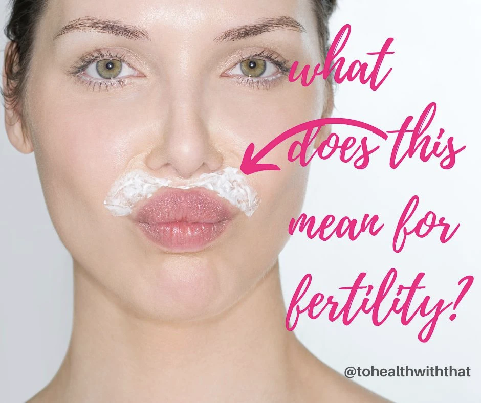 facial hair and infertility, hair loss and infertility, infertility signs and symptoms.